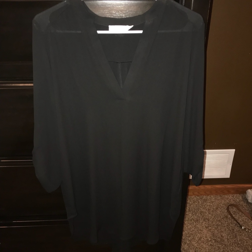 Black polyester top